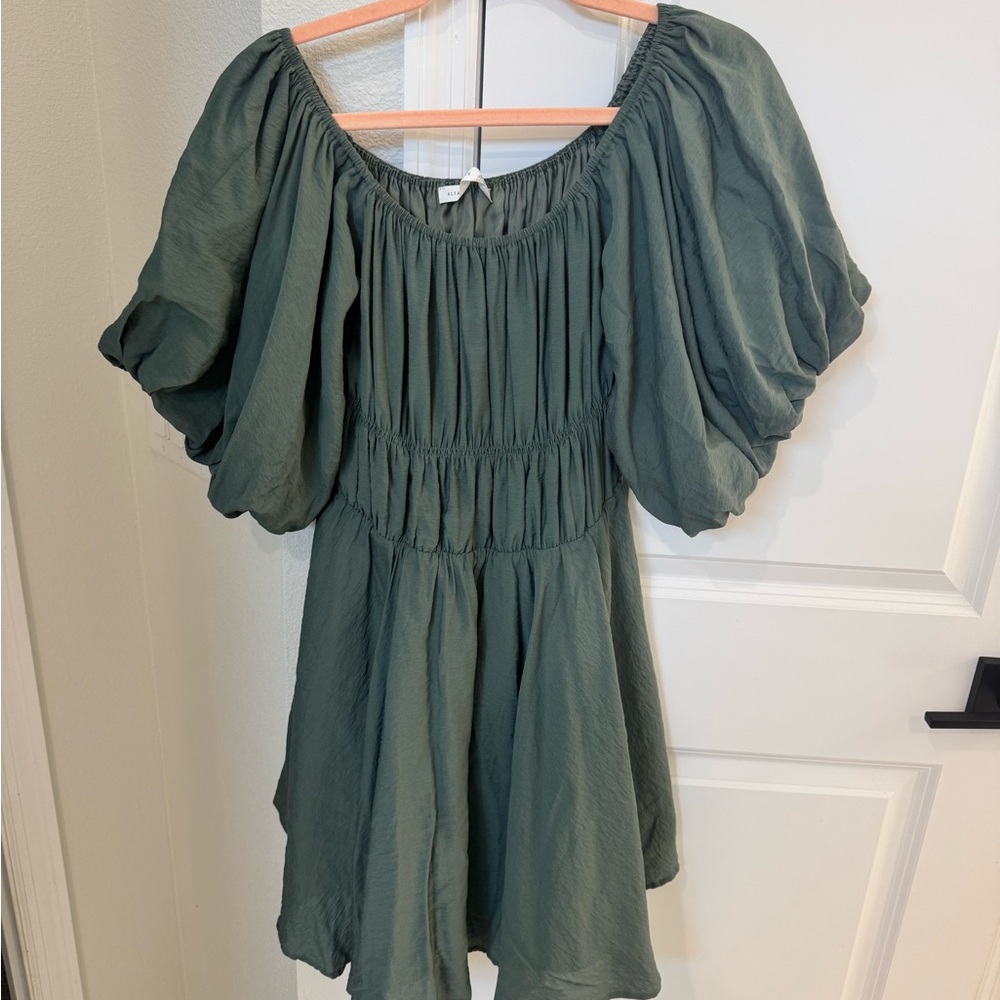 Altar'd State Green Mini Dress